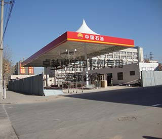 中国石油郑州66加油站酷游平台地址ku113结构顶棚